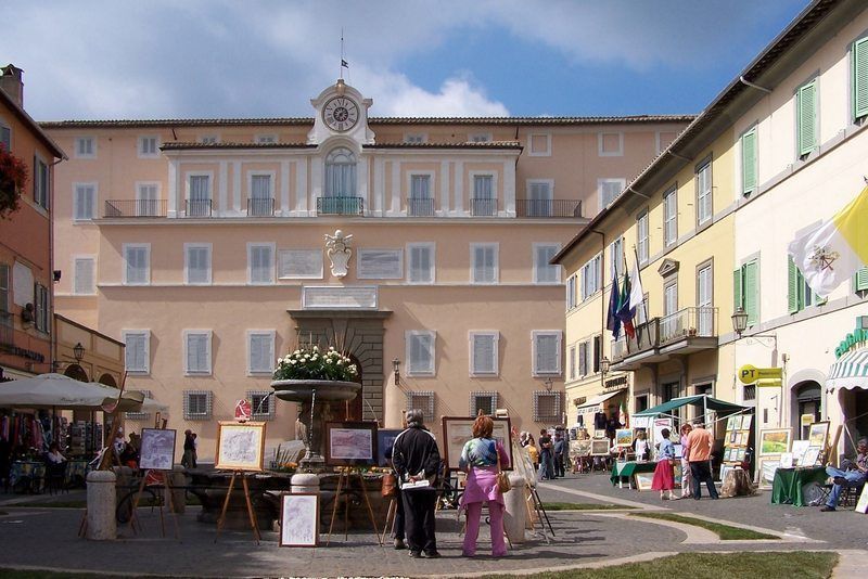 Castelgandolfo desde el Vaticano