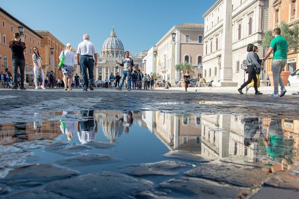 La Basílica de San Pedro desde Via Conciliazione