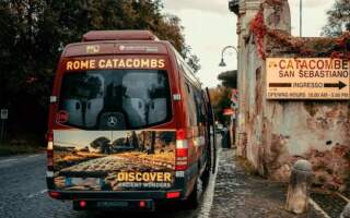 Bus touristique pour voir la Voie Appienne et les catacombes de Rome